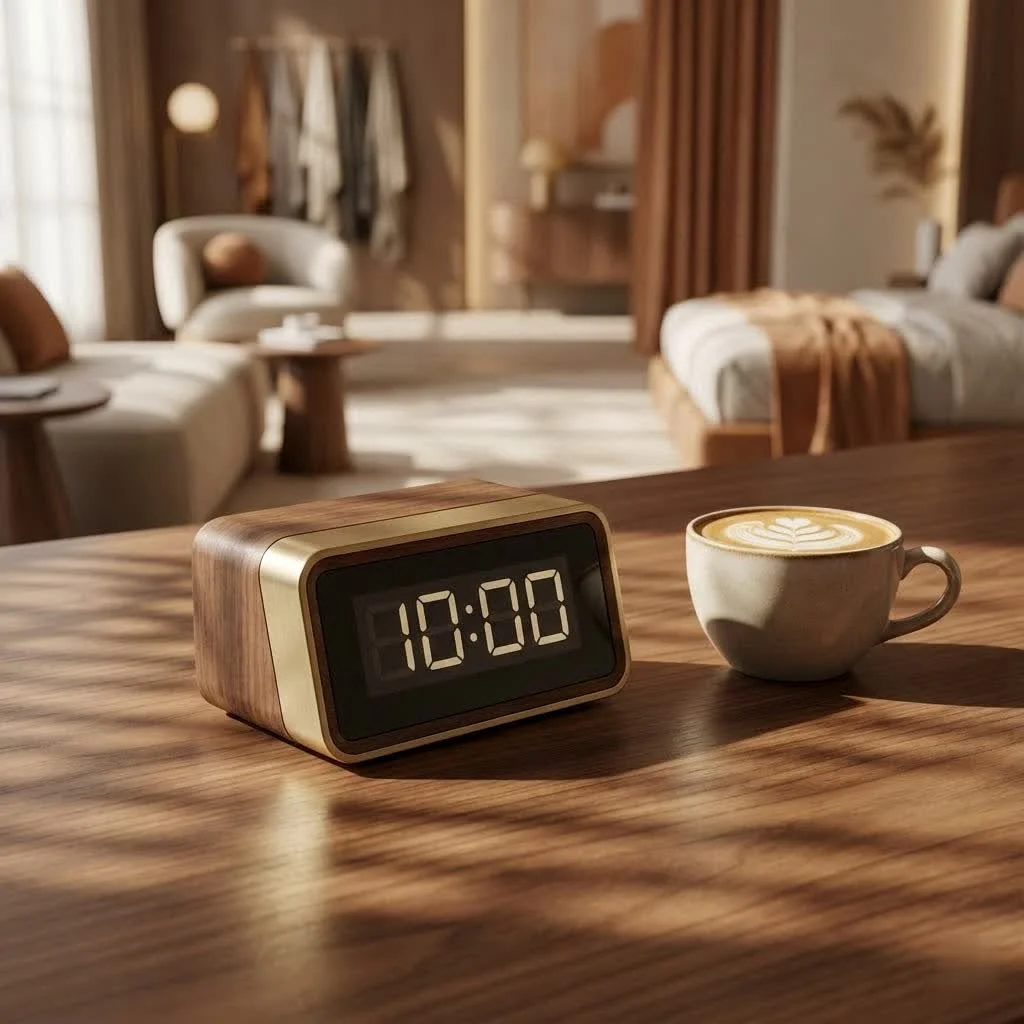 Digital second timer displaying precise time