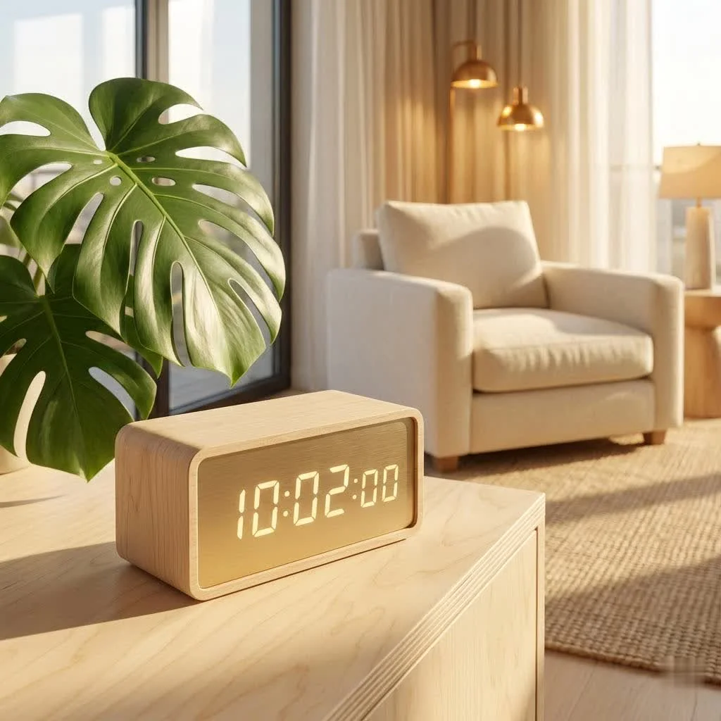 Digital kitchen timer with a clear display showing 15:00