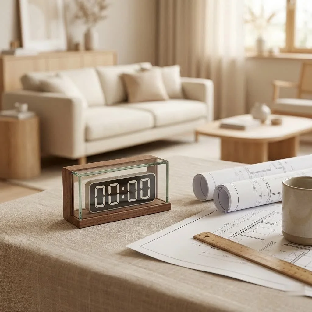 KitchenAid digital timer on a kitchen counter