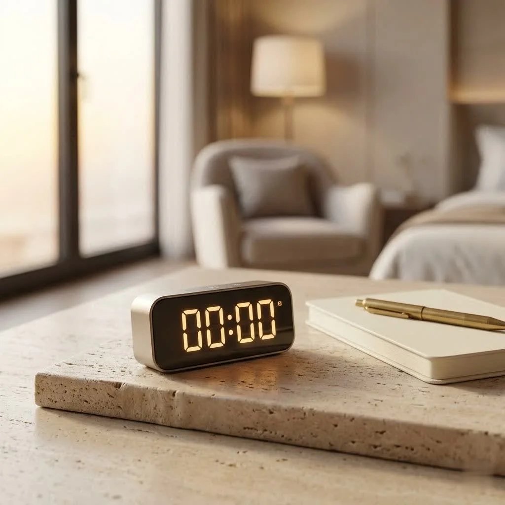 Digital timer displaying time and functions