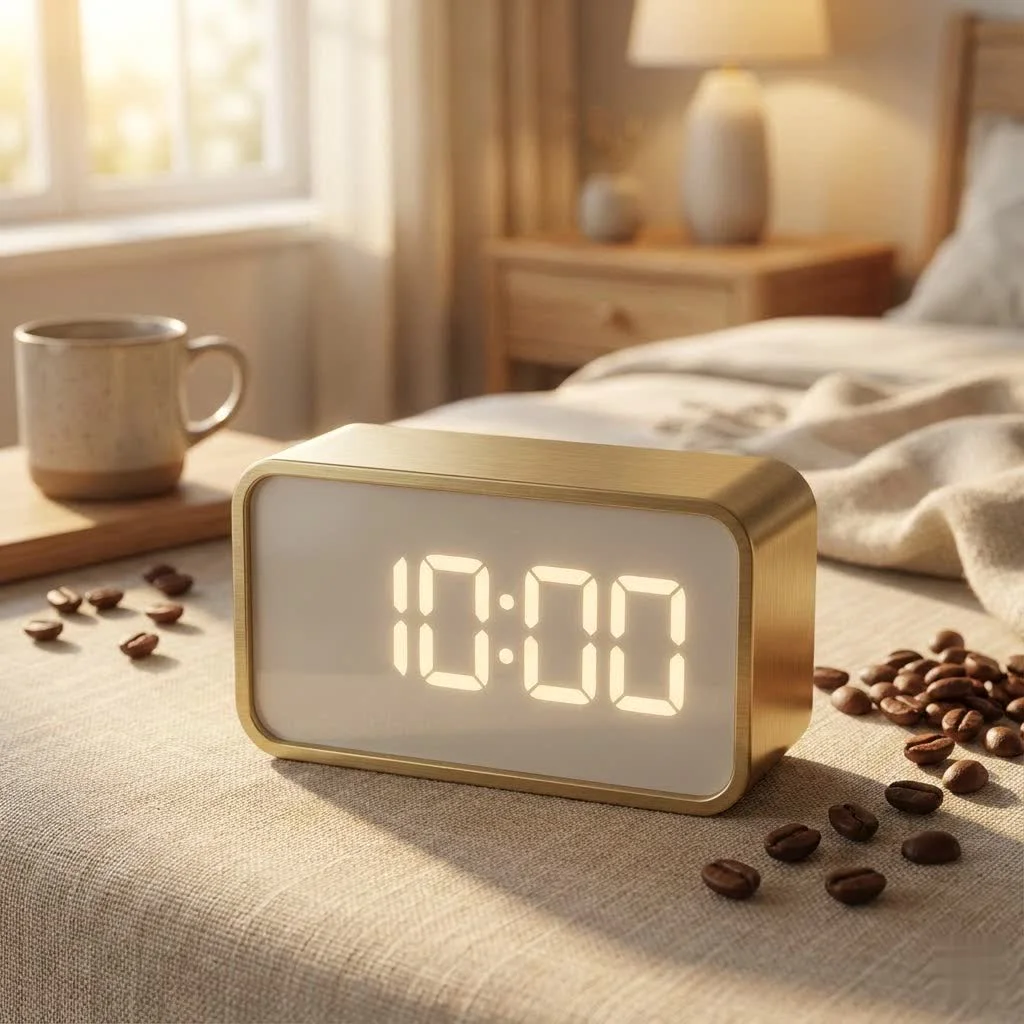 Digital lamp timer controlling a floor lamp