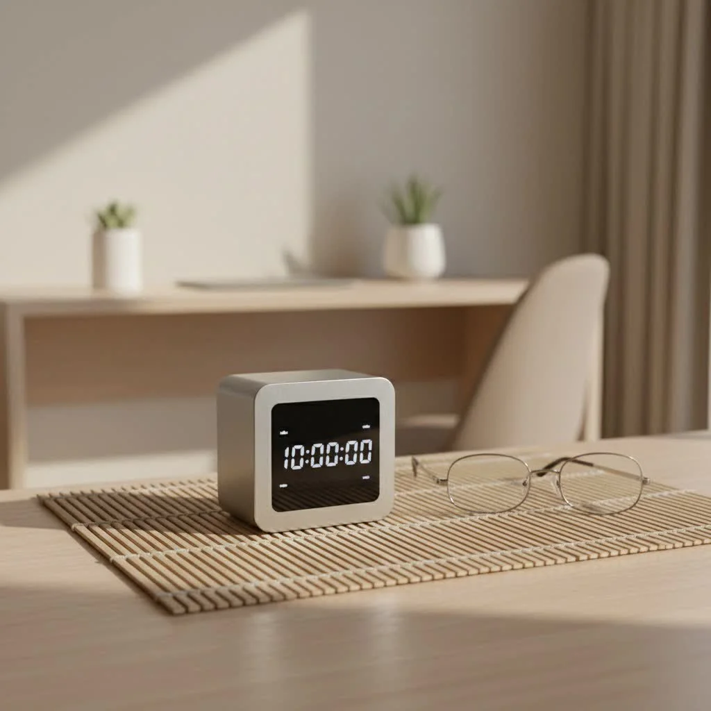 Digital timer wall switch controlling home lighting