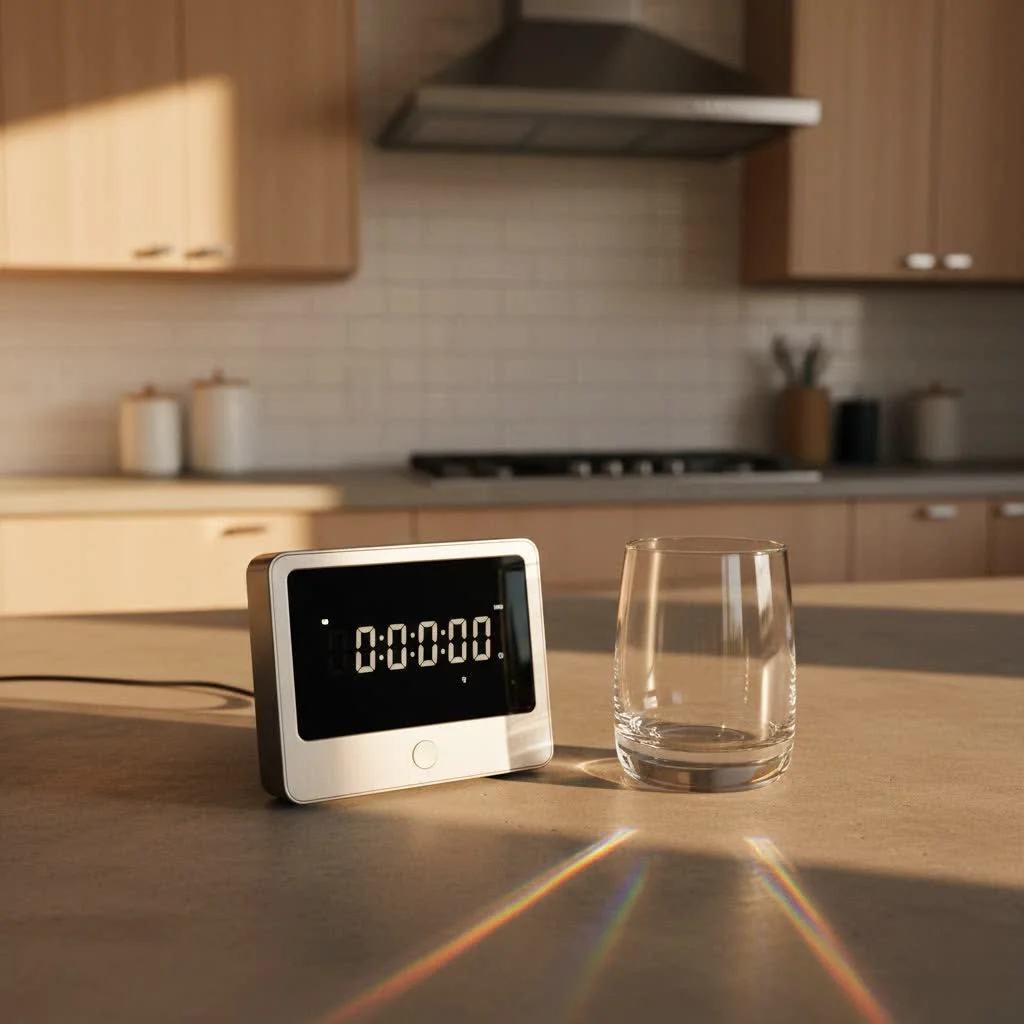 Compact digital timer with a clear display